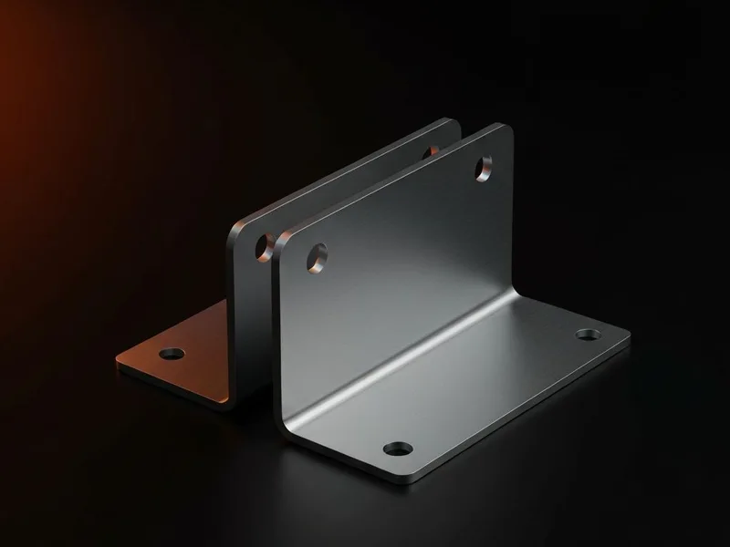 CNC bent aluminium sheet metal bracket — precision bending — Layer X